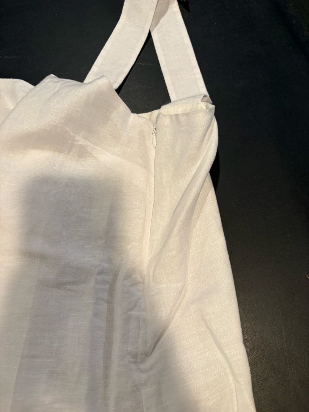 NWT JCrew Classic Linen White Square-Neck Tank Top - Women's - Picture 5 of 7